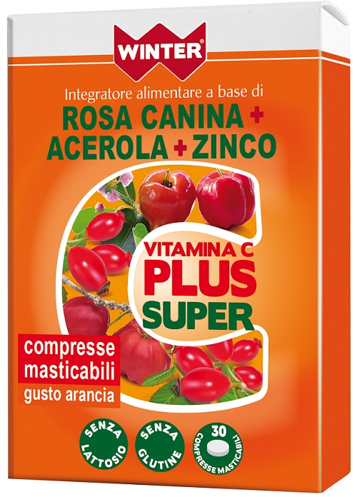 WINTER VITAMINA C PLUS SUPER  + ZINCO 30 COMPRESSE MASTICABILI - Farmadillo