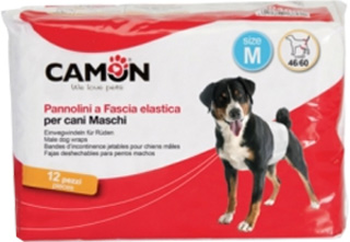 PANNOLINI A FASCIA CANI MASCHI MISURA 1 12 PEZZI - Farmadillo
