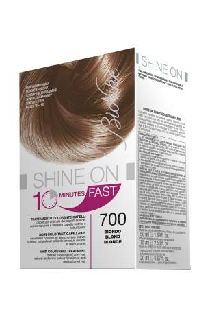 BIONIKE SHINE ON FAST TRATTAMENTO COLORANTE CAPELLI BIONDO 700 FLACONE 60 ML + TUBO 60 ML - Farmadillo