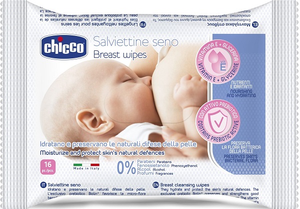 CHICCO SALVIETTE DETERGENTI PER IL SENO 16 PEZZI - Farmadillo