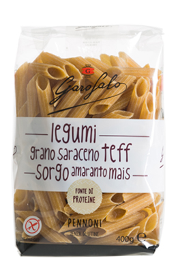 GAROFALO PENNONI PASTA SENZA GLUTINE LEGUMI E CEREALI 400 G - Farmadillo