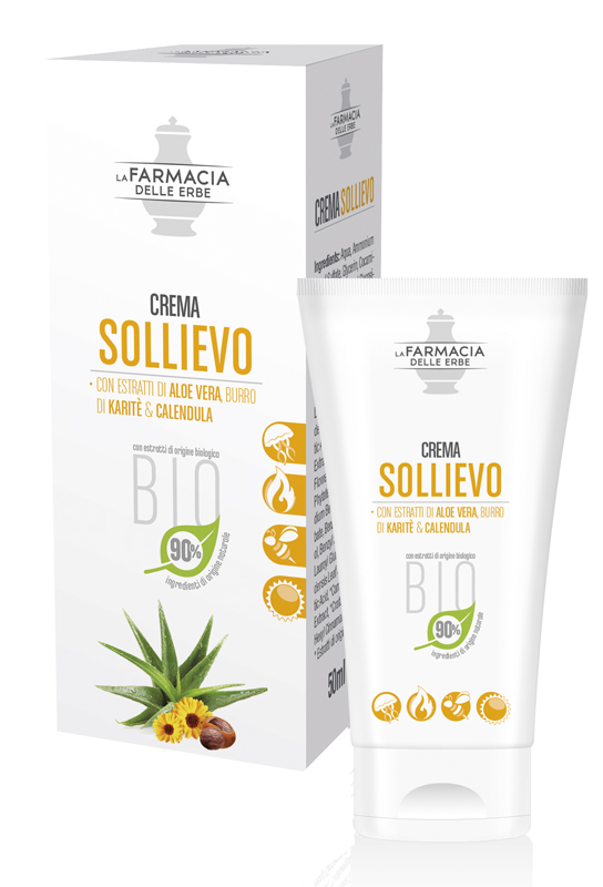 FARMACIA DELLE ERBE CREMA SOLLIEVO ALOE BIO 50 ML - Farmadillo