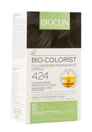 BIOCLIN BIO COLORIST 4,24 CASTANO BEIGE RAME CIOCCOLATO - Farmadillo