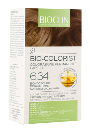 BIOCLIN BIO COLORIST 6,34 BIONDO SCURO DORATO RAME - Farmadillo