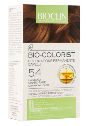 BIOCLIN BIO COLORIST 5,4 CASTANO CHIARO RAME - Farmadillo