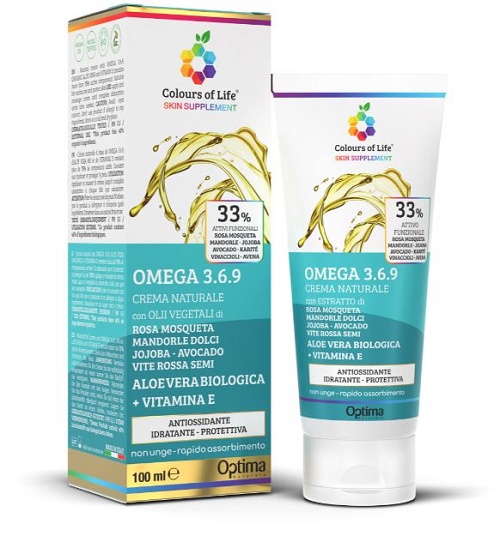 COLOURS OF LIFE SKIN SUPPLEMENT OMEGA 3 6 9 CREMA 100 ML - Farmadillo