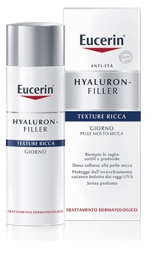 EUCERIN HYALURON-FILLER TEXTURE RICCA GIORNO 50 ML - Farmadillo
