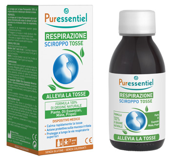 PURESSENTIEL SCIROPPO TOSSE RESPIRAZIONE DISPOSITIVO MEDICO 125 ML - Farmadillo
