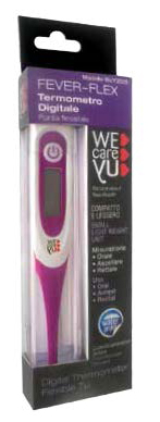 TERMOMETRO DIGITALE FLESSIBILE WECAREYU FEVER FLEX TERM 1 PEZZO - Farmadillo