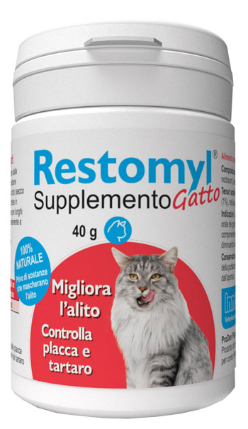 RESTOMYL SUPPLEMENTO GATTO FLACONCINO 40 G - Farmadillo