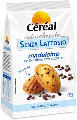 CEREAL MADELEINE PEPITE CIOCCOLATO NATURALMENTE SENZA LATTOSIO 210 G - Farmadillo