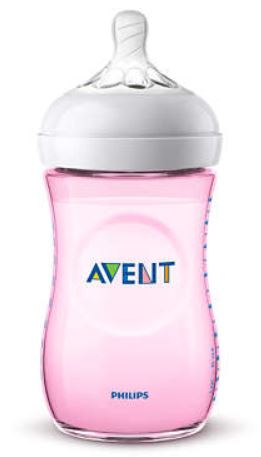 AVENT BIBERON NATURAL PP 260ML ROSA SINGLE PACK - Farmadillo