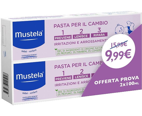MUSTELA BIPACK PASTA CAMBIO 2 X 100 ML - Farmadillo