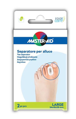 SEPARATORE DITA IN GEL MASTER-AID FOOTCARE PER ALLUCE LARGE 2 PEZZI D2 - Farmadillo