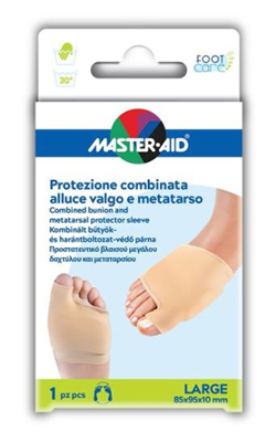 PROTEZIONE MASTER-AID FOOTCARE PER ALLUCE VALGO E METATARSO LARGE 1 PEZZO D8 - Farmadillo