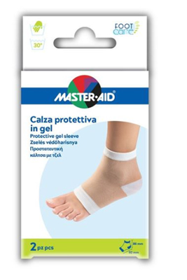 CALZA CON PROTEZIONE MASTER-AID FOOTCARE IDRATANTE IN GEL/TESSUTO PER TALLONI 2 PEZZI F1 - Farmadillo