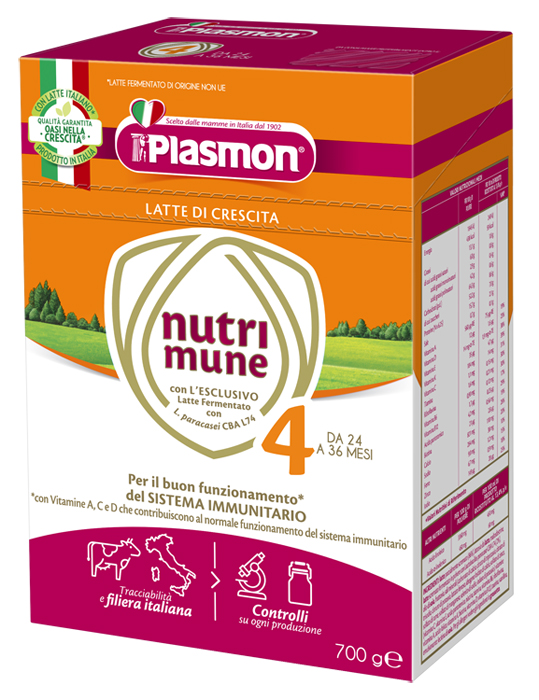 PLASMON NUTRI-MUNE LATTE STAGE 4 POLVERE 700 G - Farmadillo