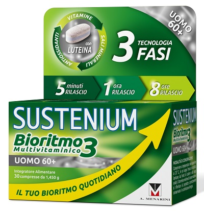 SUSTENIUM BIORITMO3 UOMO 60+ 30 COMPRESSE - Farmadillo