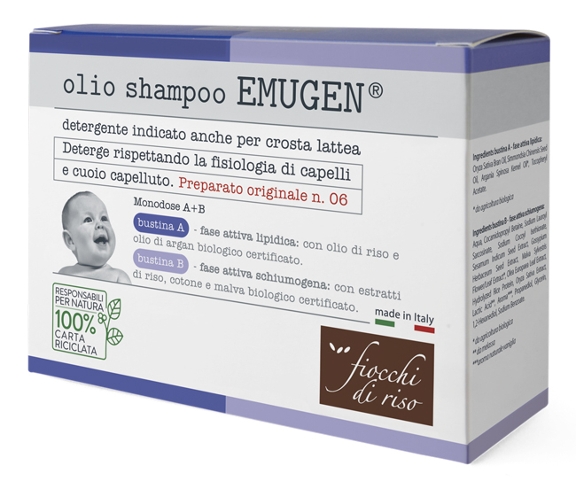 FIOCCHI DI RISO EMUGEN OLIO SHAMPOO ULTRADELICATO 45 ML - Farmadillo