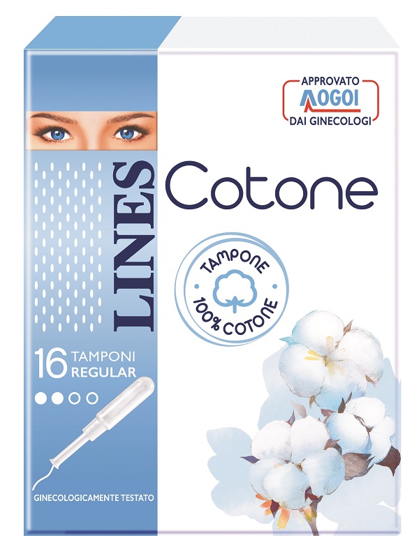LINES COTONE TAMPONE REGULAR 16 PEZZI - Farmadillo