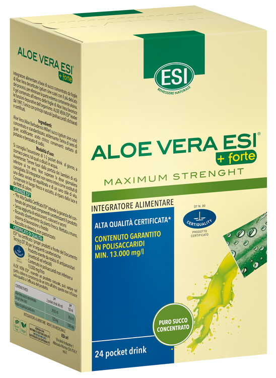 ESI ALOE VERA SUCCO + FORTE 24 POCKET DRINK - Farmadillo