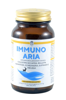 IMMUNO ARIA COLOSTRO DI CAPRA RESPIRAZIONE 60 CAPSULE VEGETALI - Farmadillo
