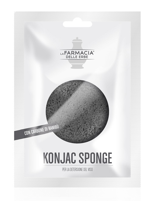 FDE KONJAC SPONGE CARBONE BAMBU' 1 PEZZO - Farmadillo