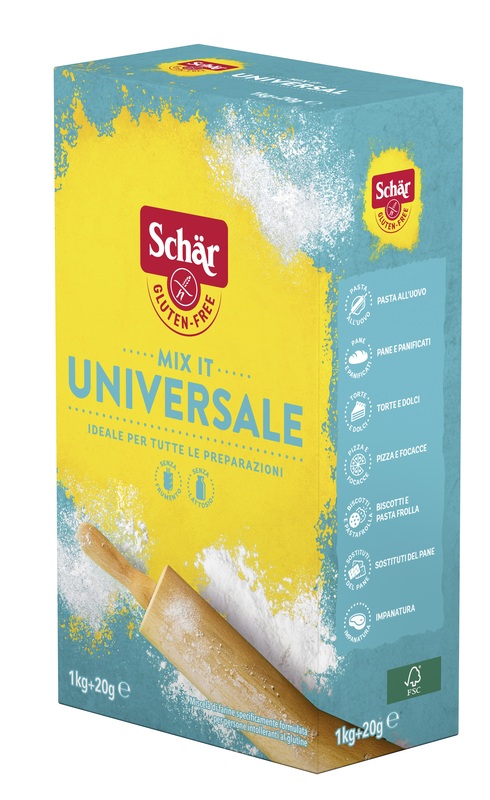 SCHAR MIX IT FARINA UNIVERSALE SENZA LATTOSIO 1 KG + 20 G - Farmadillo