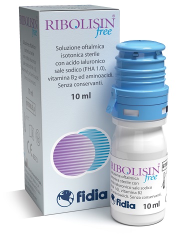 COLLIRIO SOLUZIONE OFTALMICA RIBOLISIN FREE 10 ML - Farmadillo
