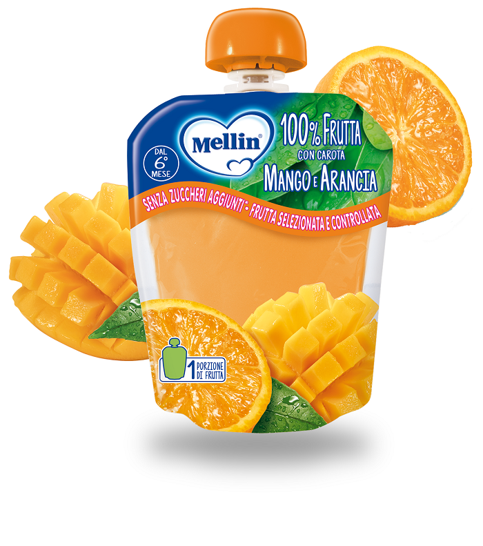 MELLIN POUCH ARANCIA MANGO 90 G - Farmadillo