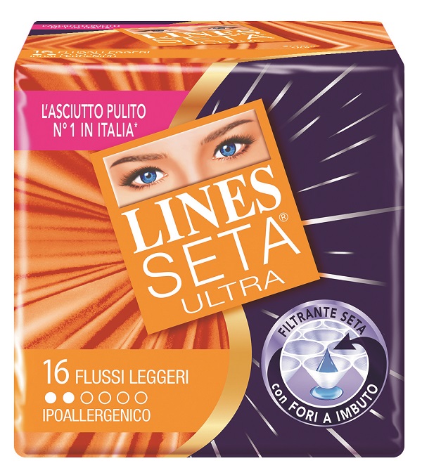 ASSORBENTE LINES SETA ULTRA LEGGERO 16 PEZZI - Farmadillo