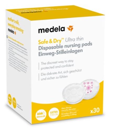 SAFE & DRY COPPETTA ASSORBILATTE ULTRA THIN 30 PEZZI - Farmadillo