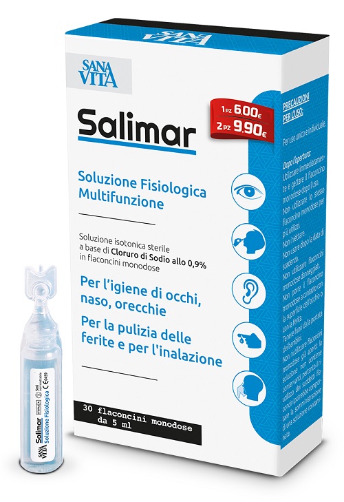 SANAVITA SOLUZIONE FISIOLOGICA 30 FIALOIDI X 5 ML - Farmadillo