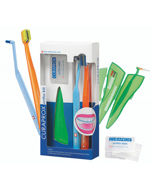 CURAPROX ORTHO KIT 1 SET COMPOSTO DA CS 5460 ORTHO+CS 1009 SINGLE+CPS ORTHO POCKET SET+ORTHO WAX - Farmadillo