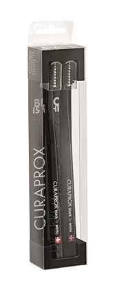 CURAPROX BLACK IS WHITE DENTIFRICI SBIANCANTI 2 SPAZZOLINI - Farmadillo