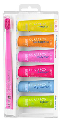 CURAPROX BE YOU MIXED SET 6 DENTIFRICI DA 10 ML + 1 SPAZZOLINO CS 5460 - Farmadillo