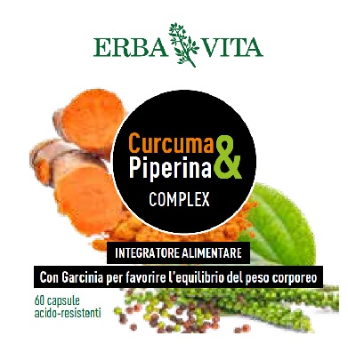 CURCUMA&PIPERINA COMPLEX 60 CAPSULE - Farmadillo