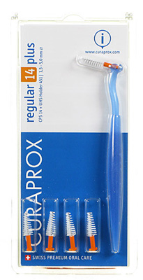 CURAPROX CPS REGULAR CPS 14 CON 5 SCOVOLINI + SUPPORTO - Farmadillo