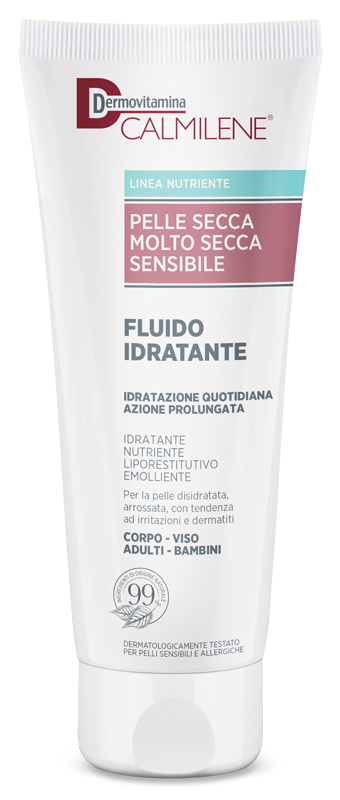 DERMOVITAMINA CALMILENE FLUIDO IDRATANTE PER PELLE SECCA, MOLTO SECCA E SENSIBILE 250 ML - Farmadillo