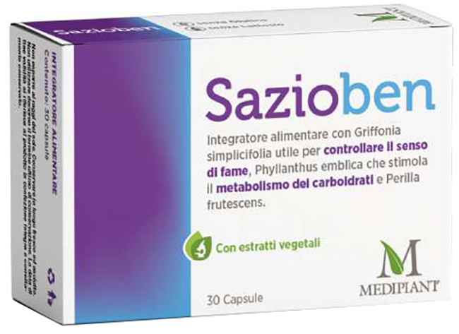 SAZIOBEN 30 CAPSULE - Farmadillo