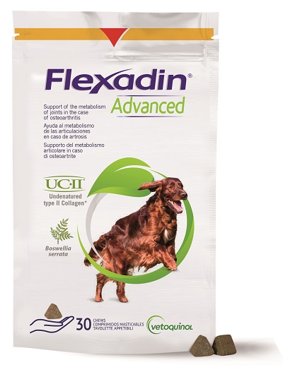 FLEXADIN ADVANCED CANE TUTTE LE TAGLIE 30 TAVOLETTE APPETIBILI - Farmadillo