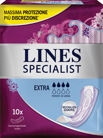 LINES SPECIALIST PANNOLONE EXTRA FARMA 10 PEZZI - Farmadillo