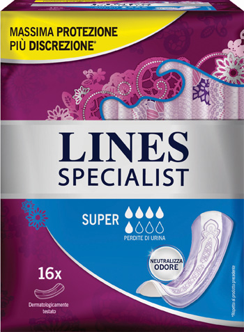 LINES SPECIALIST PANNOLONE SUPER FARMA 16 PEZZI - Farmadillo