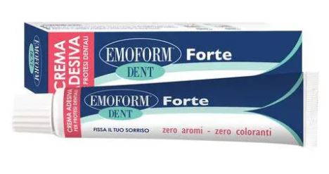 CREMA ADESIVA EMOFORM DENT FORTE PER PROTESI DENTALI 70 G - Farmadillo
