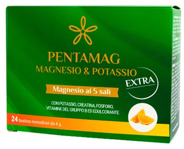 PENTAMAG MAGNESIO E POTASSIO EXTRA 24 BUSTINE DA 4 G - Farmadillo