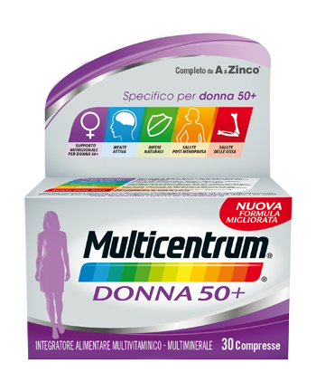 MULTICENTRUM DONNA 50+ 60 COMPRESSE - Farmadillo