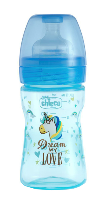 CHICCO BIBERON WB FANTASTIC LOVE SILICONE 150 ML - Farmadillo