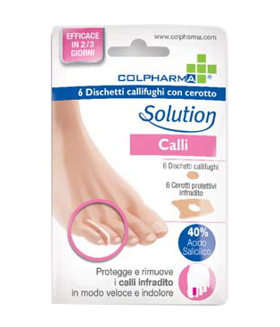 DISCHETTO CALLIFUGO CON CEROTTO COLPHARMA CALLI INFRADITO 6 PEZZI - Farmadillo