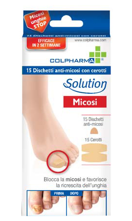 DISCHETTO ANTIMICOSI CON CEROTTO COLPHARMA 15 PEZZI - Farmadillo
