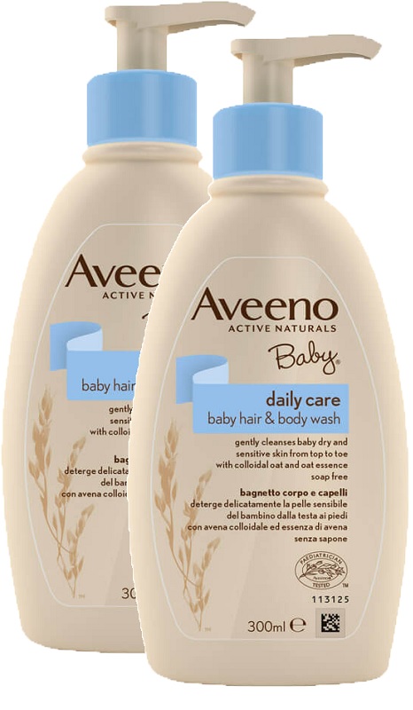 AVEENO BABY BAGNETTO TESTA PIEDI 300 ML BUNDLE - Farmadillo